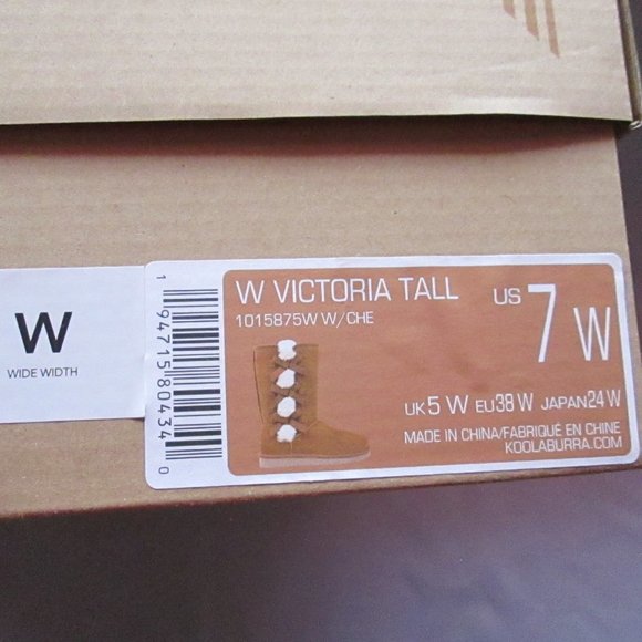💖 KOOLABURRA BY UGG VICTORIA WOMENS CHESTNUT BOOTS SIZE 7W NEW 💖 - Picture 11 of 16